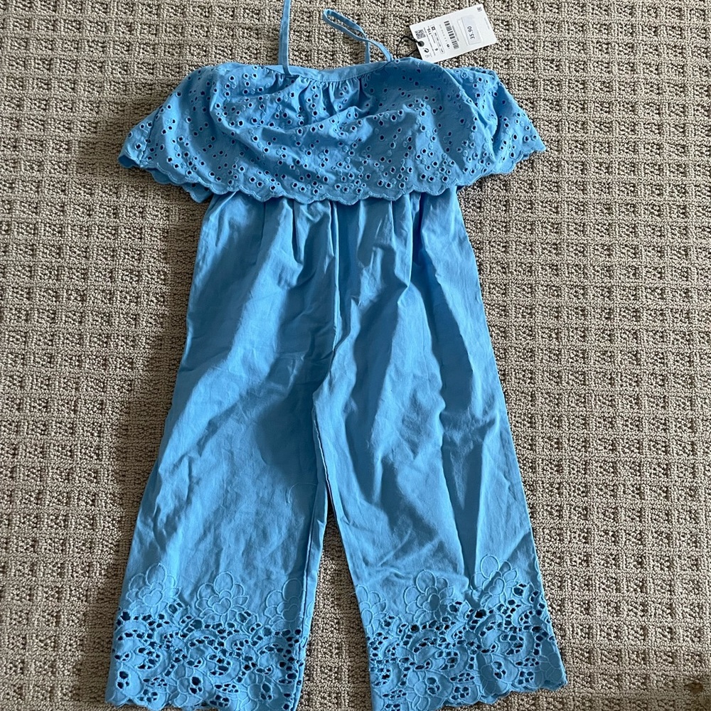 Girls zara jumpsuit size 6 NWT